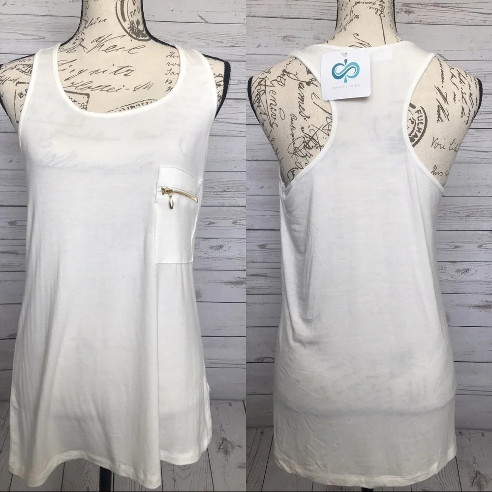 Infinity Raine Racerback Tunic Size Small‎ NEW - Picture 2 of 2